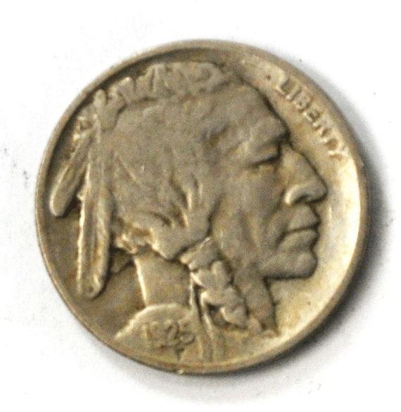 1925 S 5c Buffalo Nickel Five Cents San Francisco 