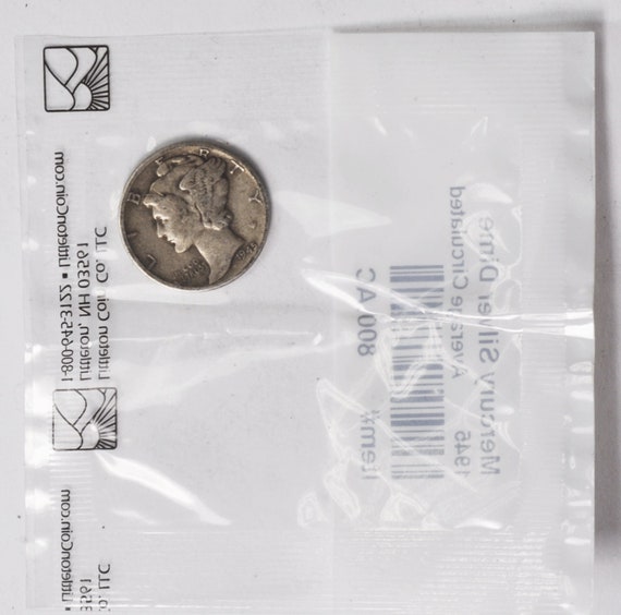 1945 10c Mercury Silver Dime Ten Cents Littleton P