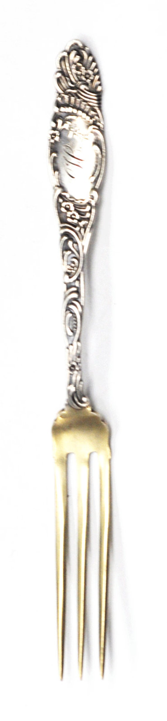 Sterling Silver Towle Princess Fruit Berry Fork 5"