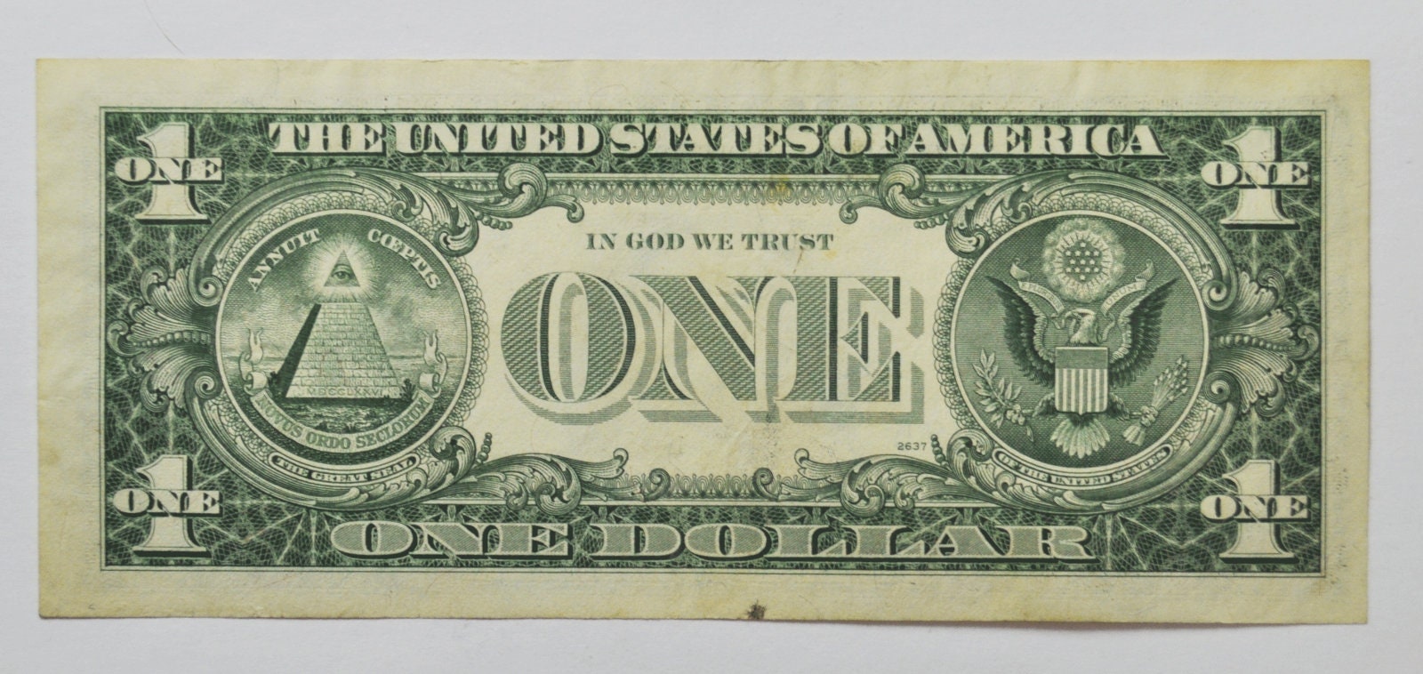1977年の香港ドルです!!目立った傷は無いです 1977 1 One Dollar Federal Reserve Note Insufficient Inking Error
