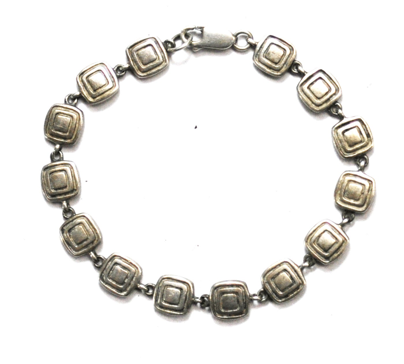 アクセサリー Vintage Silver Square Chain Bracelet 925 Amazon.com: 925 Sterling Silver Square Solid Chain Bracelet