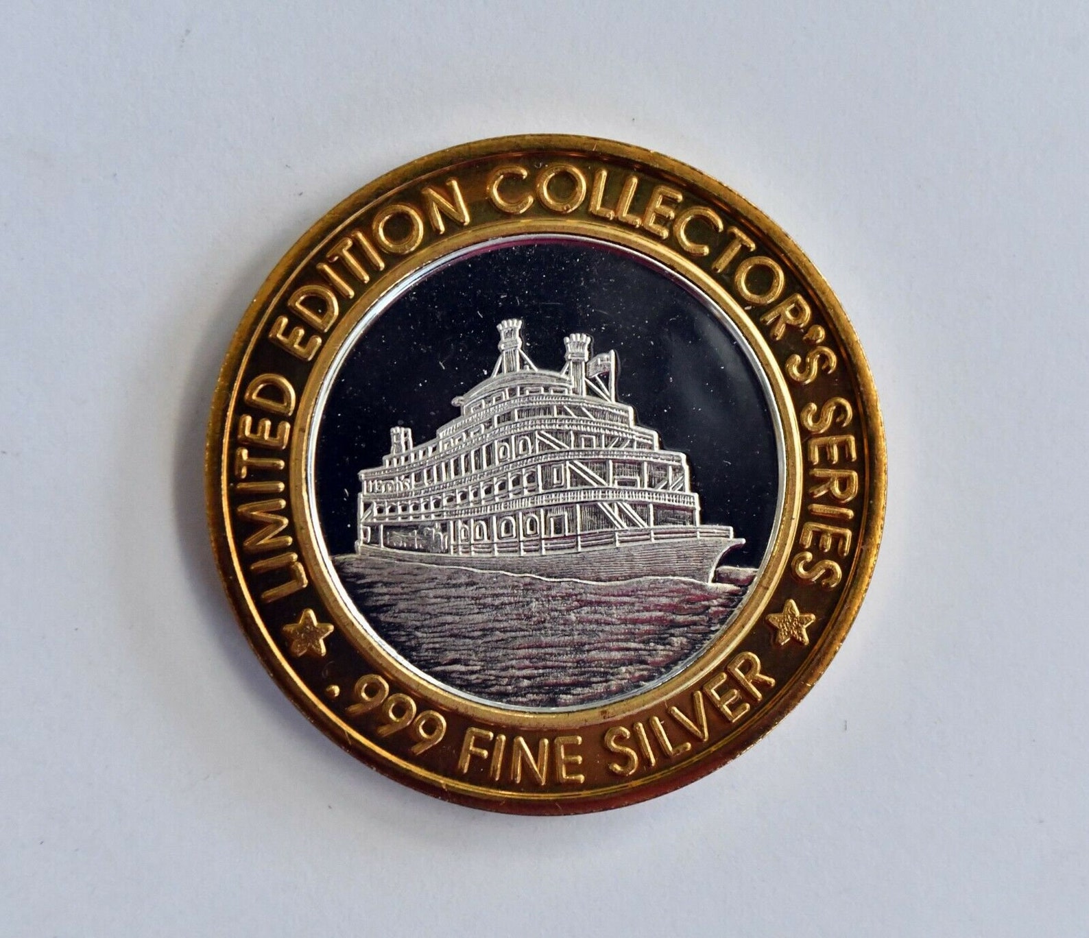 Harrahs Casino Hotel Ten Dollar Gaming Token 999 Fine Silver Etsy