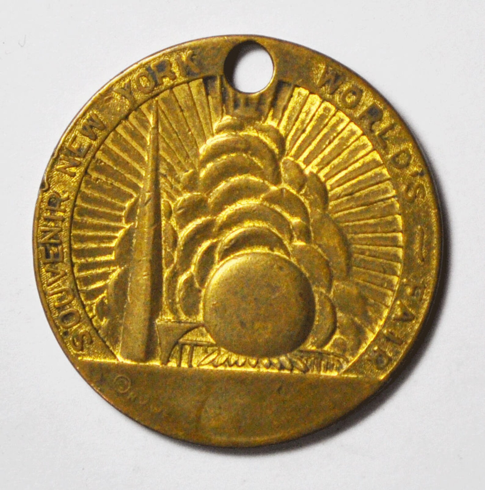 1939 New York Worlds Fair Pendant Medal Love Token Statue of Etsy