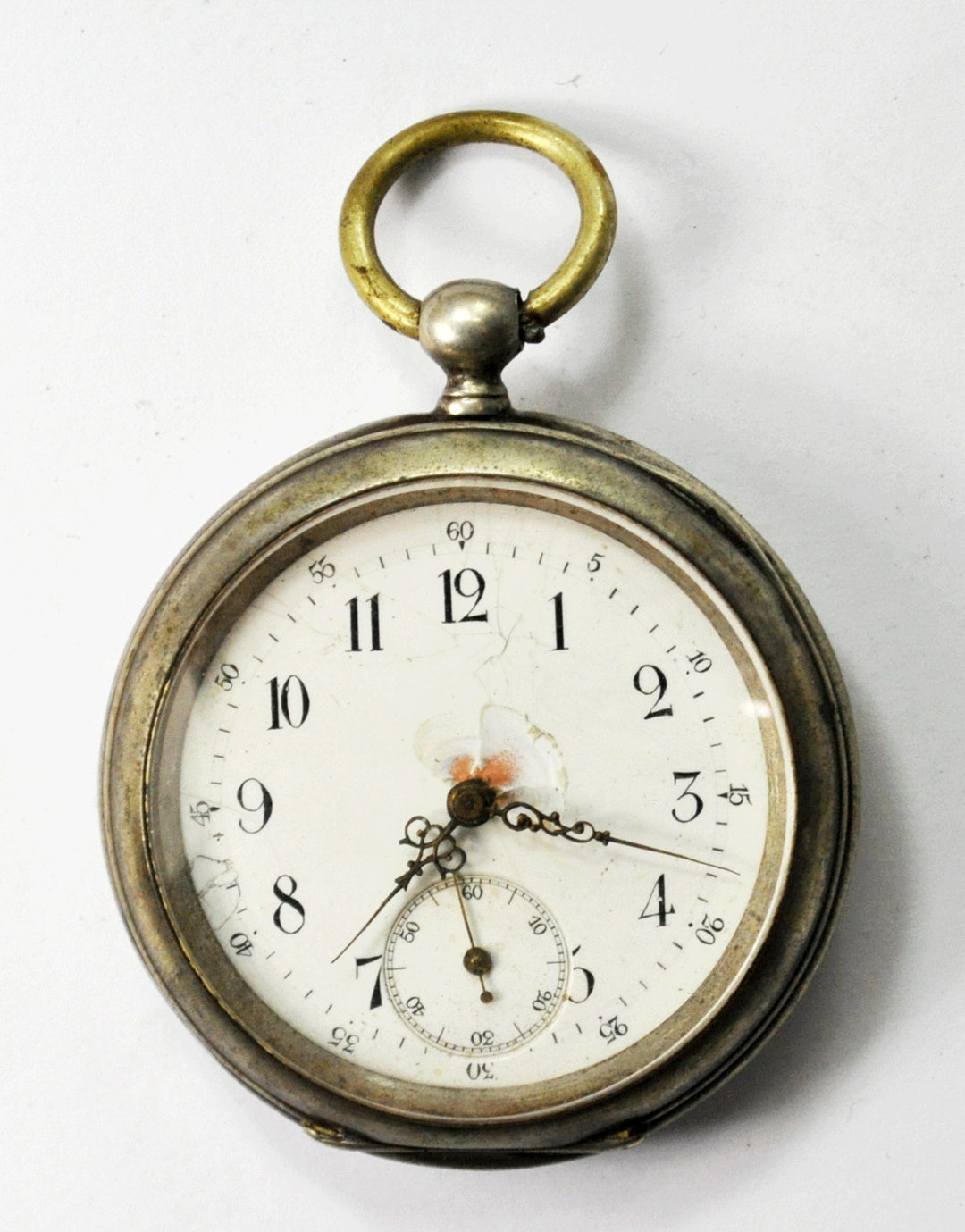 Swiss Cylindre 8 Rubis 800 Fine KW KS Pocket Watch Hand Swiss Cylindre 8 Rubis 800 Fine KW KS Pocket Watch Hand