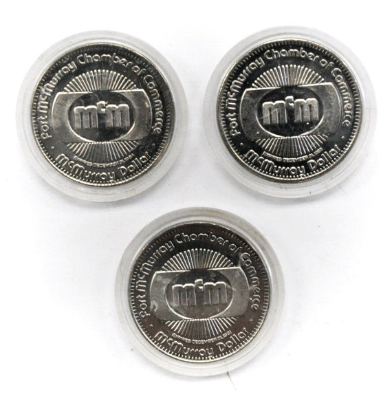 1981 83 84 Canada 1 Trade 3 Tokens 34mm Port McMur