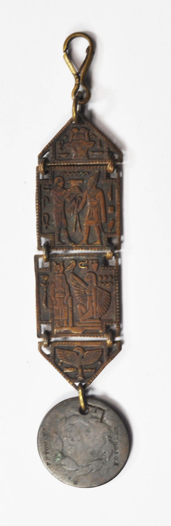 Fc fowler couterstamp sf 1818 coronet head hieroglyph gem