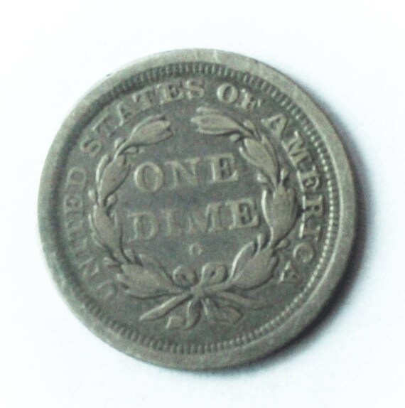 1841 O 10c Seated Liberty Silver Dime Ten Cents N… - image 2