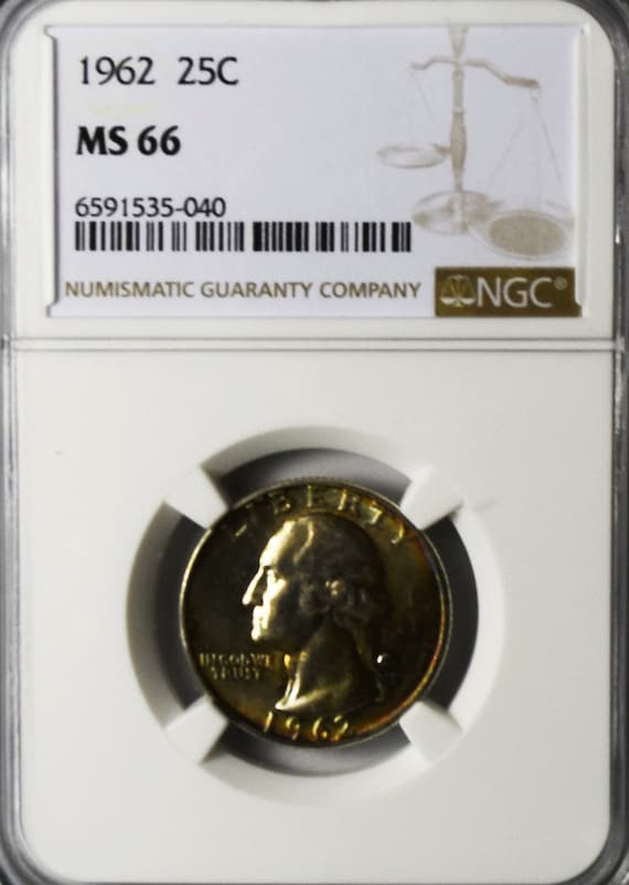 1958 25c Washington Silver Quarter Dollar NGC MS6… - image 1