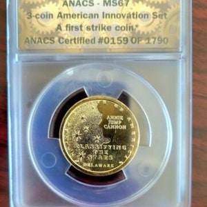 2019 D Innovation Dollar Delaware Classifying the Stars MS67 ANACS First Strike