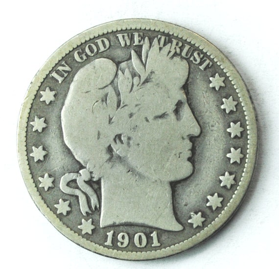 1901 O 50c Barber Silver Half Dollar Fifty Cents U