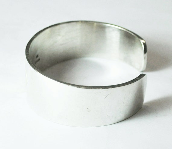 Sterling Silver and 14k Stripe Diamond Bracelet 2… - image 3