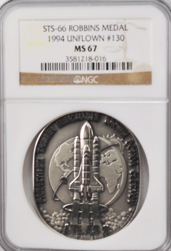 1994 STS 66 Robbins Silver Space Medal Unflown 130