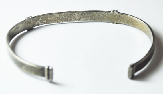 Sterling Silver Richard Kalbe ID Cuff 8mm Bracelet 8