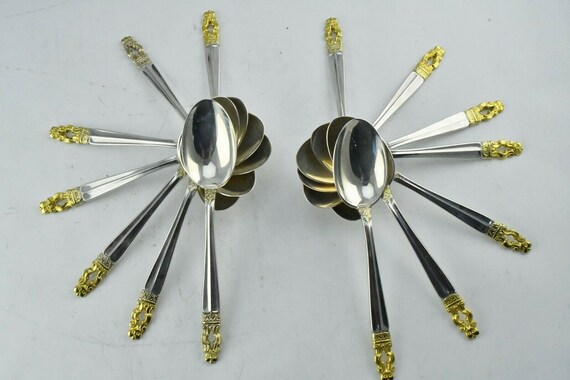 14pc. Hispana Sovereign "Gold" by Gorham Sterling… - image 2