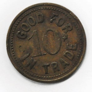 Harry Gramm 1504 Tower Ave Superior Wisconsin 10c Trade Token 23mm image 3