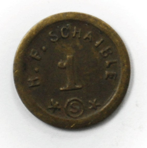 HF Schaible 1 Trade Token 1909 June Ingle System … - image 2