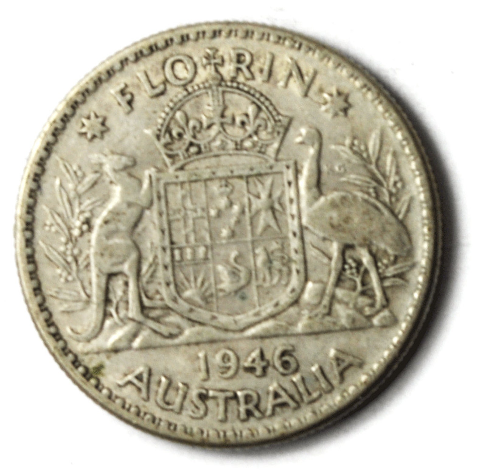 1946 Australia Florin Silver Coin KM 40a Etsy