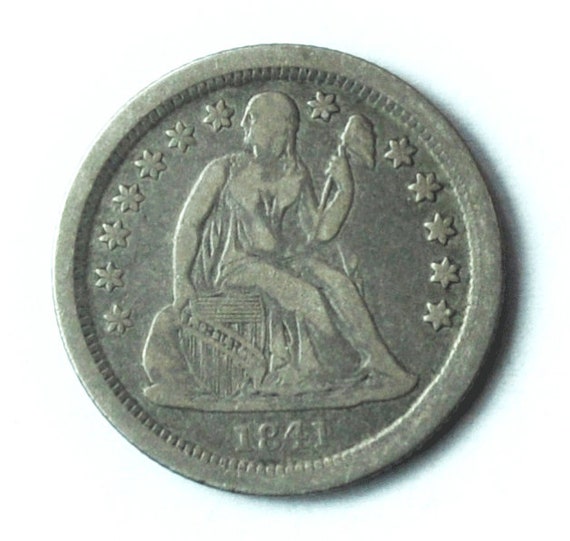 1841 O 10c Seated Liberty Silver Dime Ten Cents N… - image 1