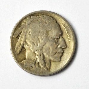 1919 D 5c Buffalo Nickel Rare Five Cents US Coin Denver