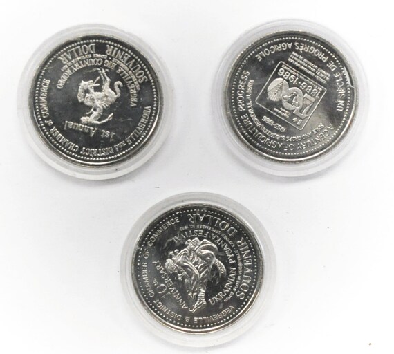 1983 84 86 Canada 1 Trade 3 Tokens 34mm Souvenir … - image 2