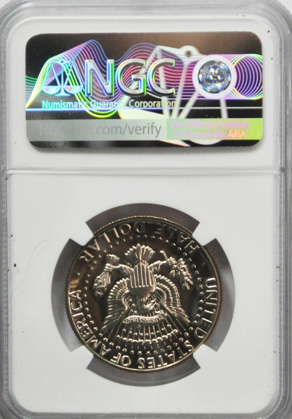 1977 S Clad 50c Kennedy Half Dollar NGC PF68* Sta… - image 2