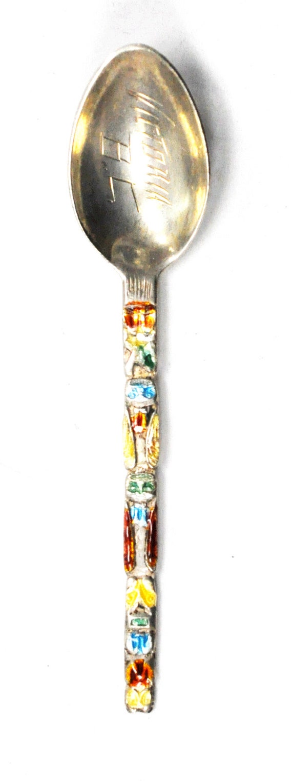 Sterling Silver BMCo Enamel Totem Pole Victoria BC