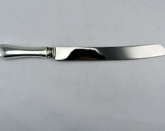 Webster Sterling Silver/Stainless Cake Cutter Knife 12 1/2" Sheffield England