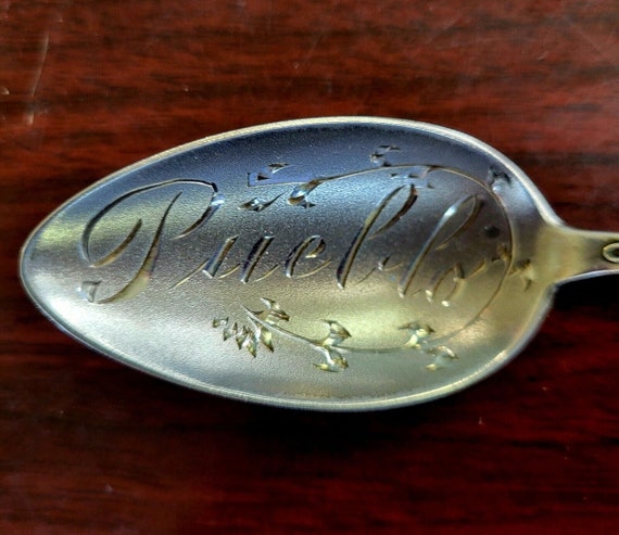 Sterling 5 5/8" Pueblo Colorado Souvenir Spoon .5… - image 2