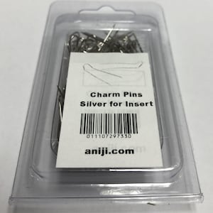 Pins - Front Attachment Pins for Ita Bag Decorations Pin Bags, Silver, 100pc