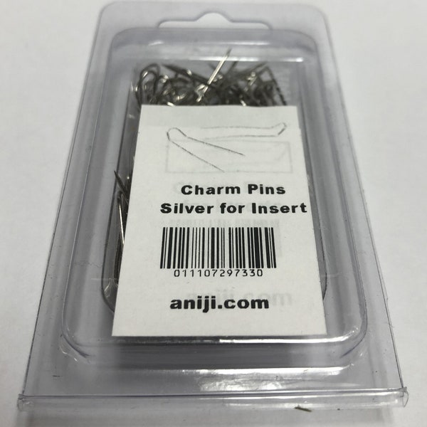 Pins - Bevestigingspins aan de voorkant voor Ita Bag Decorations Pin Bags, Zilver, 100st