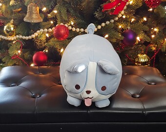 Cute Corgi Plush Happy, Huggable and soft Animal Pet Dog, Christmas Gift (10 inch)