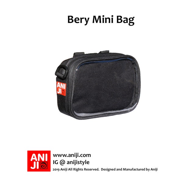 Aniji Bery Bag, Ita Bag, Cross Body, Fanny Pack version with detachable shoulder straps.  Can be worn 3 ways.