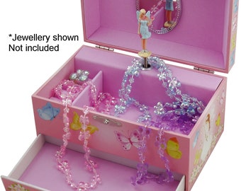 You Are My Sunshine or Beautiful Dreamer Butterfly Fairy Musical Jewellery Box, Personalized Jewelry Box, Music Box, Fairies