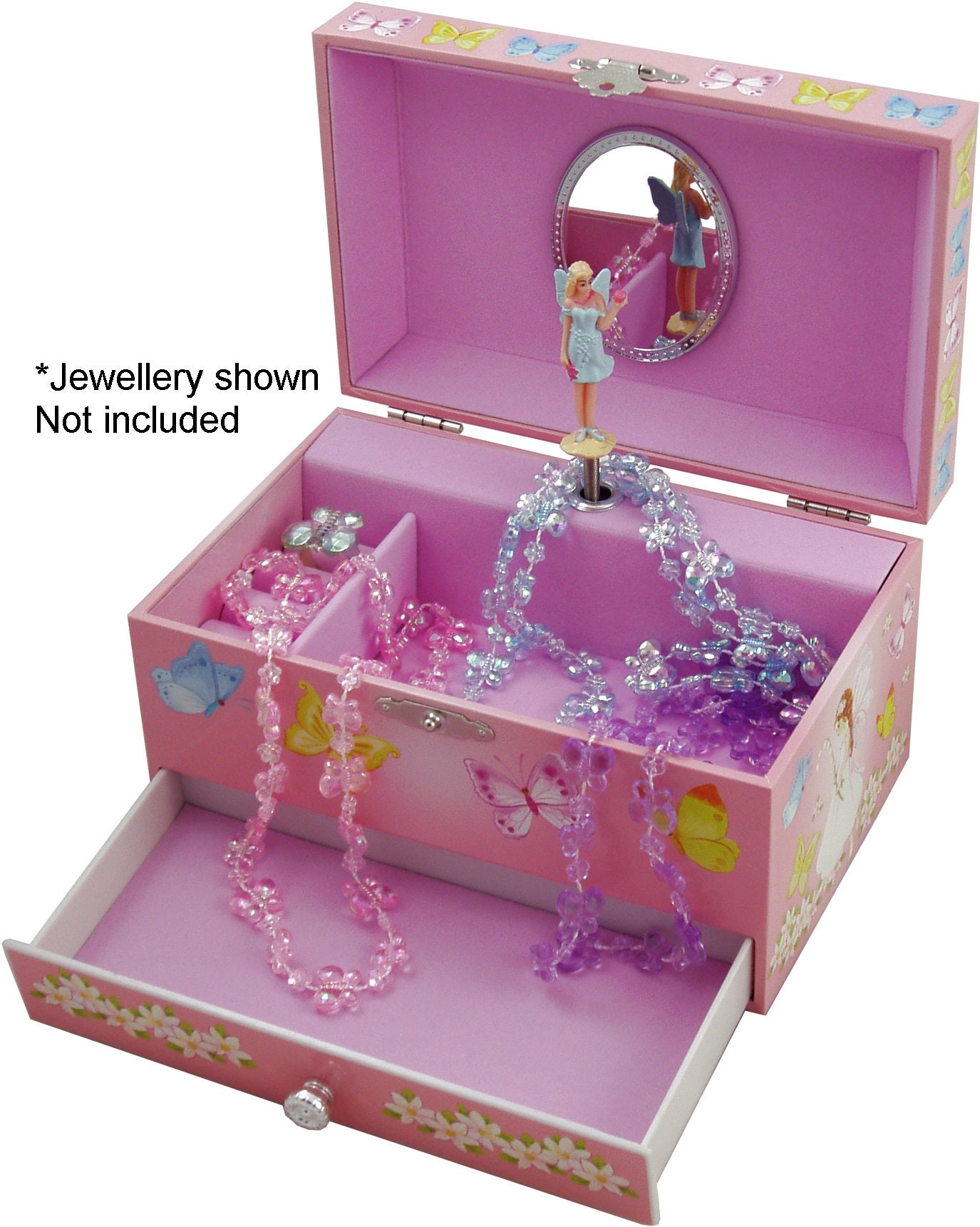 Lily Butterfly Musical Jewellery Box With Fairy Plays Etsy