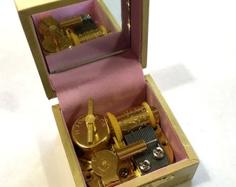 Miniature Story Book Picture Music Boxes, Fairytale Music Box, Tiny Boxes with clockwork musical movement inside.