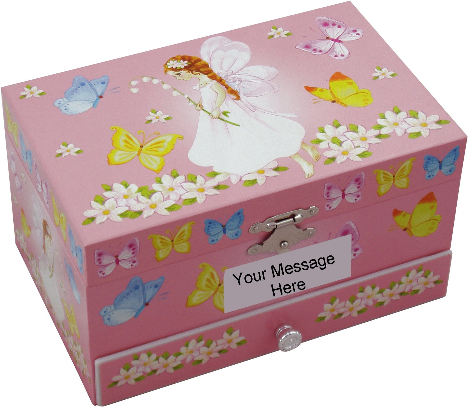Lily Butterfly Musical Jewellery Box With Fairy Plays Etsy