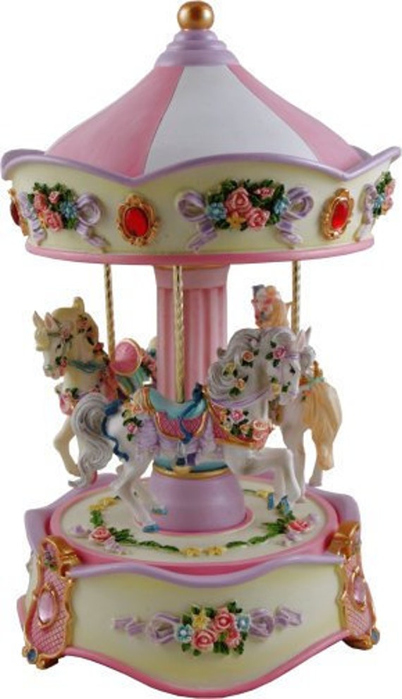 Romantisches rosa musikalisches karussell-Spieluhr geschenk Kuchen dekoration Romantisches rosa musikalisches karussell-Spieluhr geschenk Kuchen dekoration