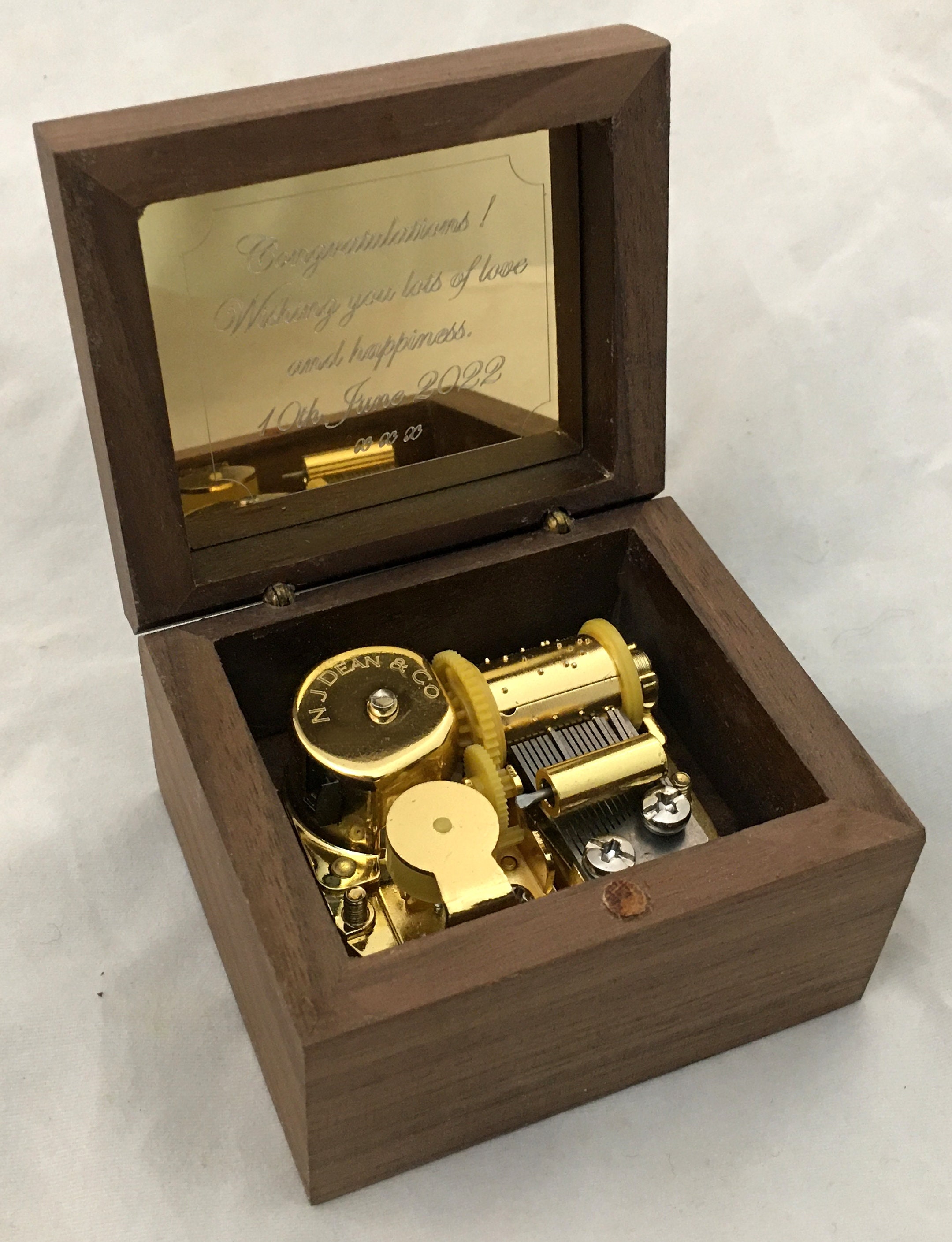 Slipping Through My Fingers Music Box Hand Crafted Miniature Walnut Wood Music Boxes Etsy UK