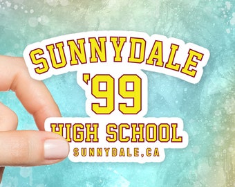 Sunnydale High School Sticker, Buffy Vampire Slayer, Funny Stickers, Tumblr Stickers, Laptop Stickers, Car Stickers, Vinyl Stickers, S208