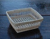 Square Petite Caning Rattan Mesh Tray 6 quot