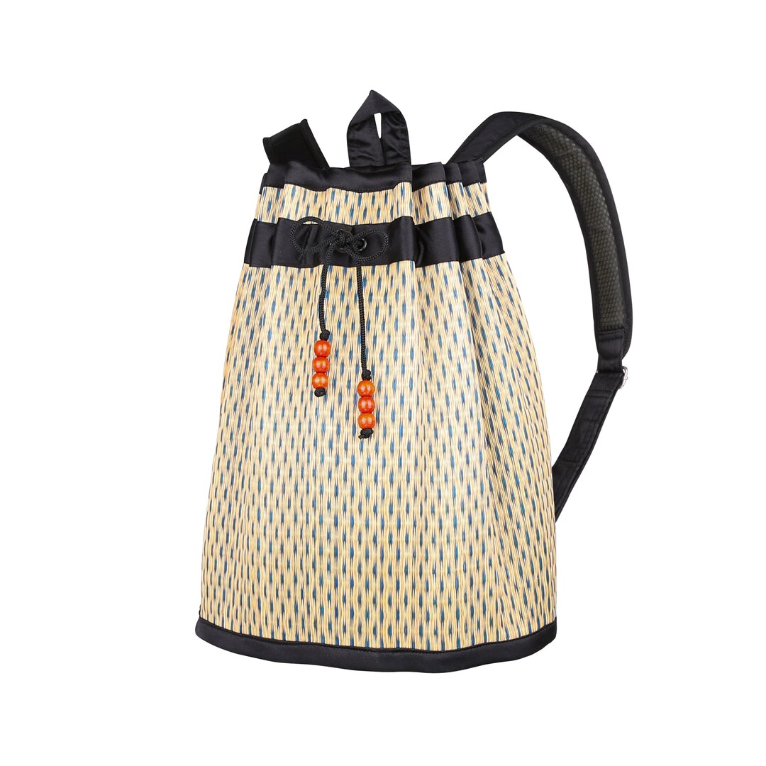 Draw String Bucket Style Collapsible Backpack - Baby Blue Speckled - Etsy