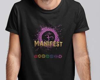 Crown Chakra t-Shirt, Gift for Meditation, Manifest Short-Sleeve Unisex T-Shirt, Comfortable Spiritual Shirt
