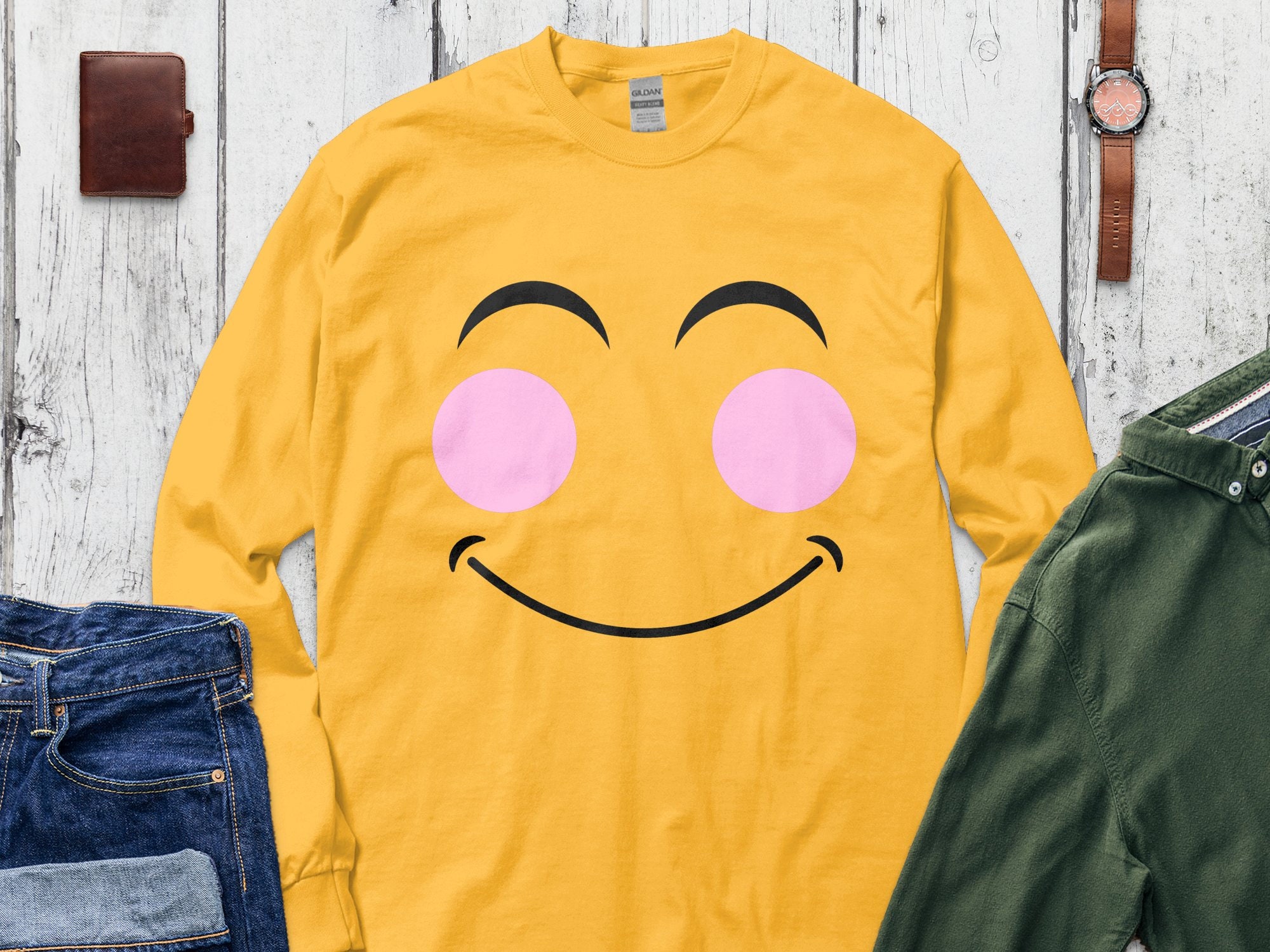 Happy Clapping Emoji Unisex Jersey Short Sleeve Tee