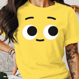 Curious Emoji Smiley Face Shirt, Awesome Yellow Shirt Emoji Unique Gift, Perfect Gift for Anybody Wanting to Share a Smile!