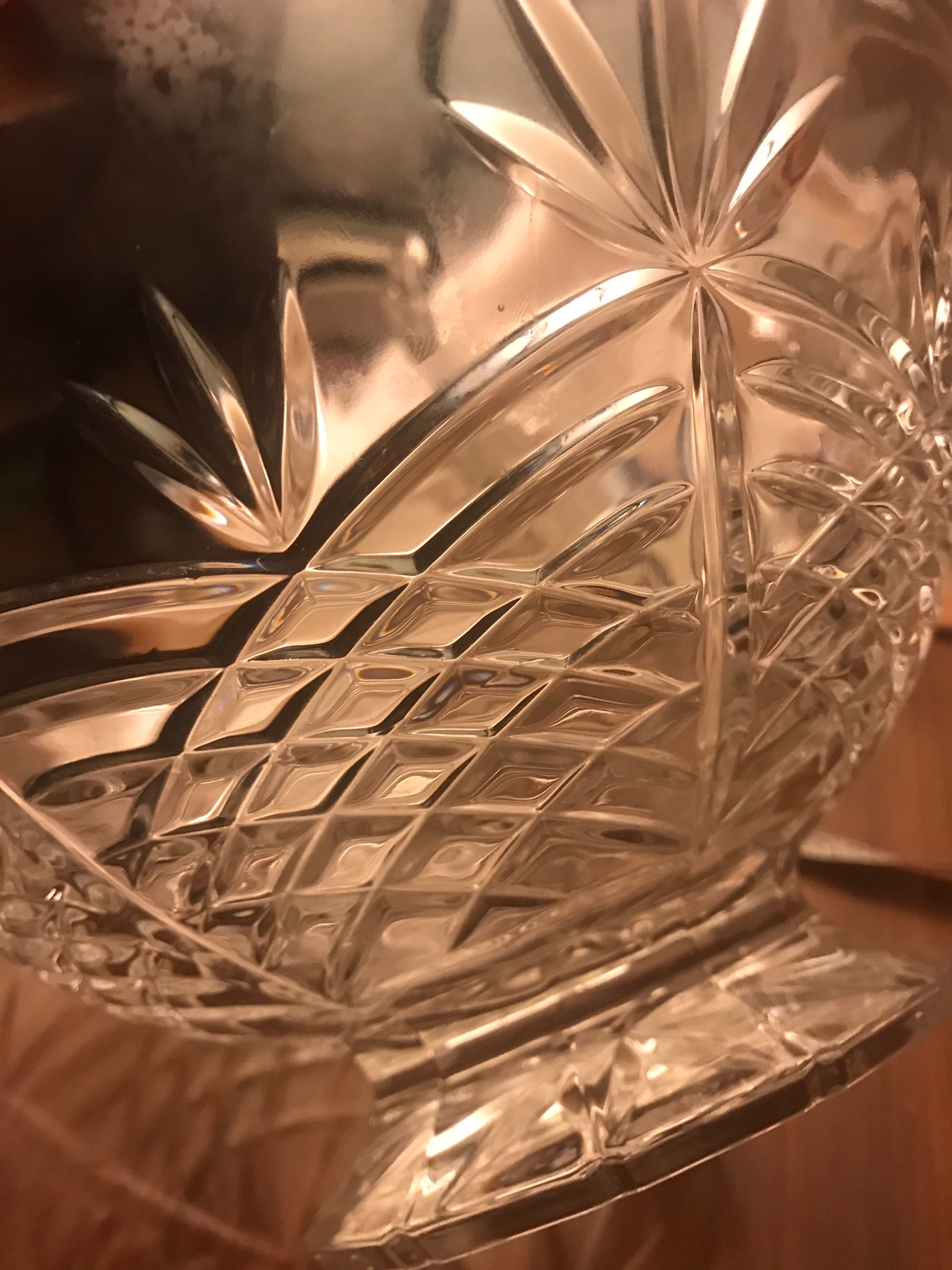 Vintage Towle Full Lead Crystal Pedestal Bowl. 91/2 Etsy