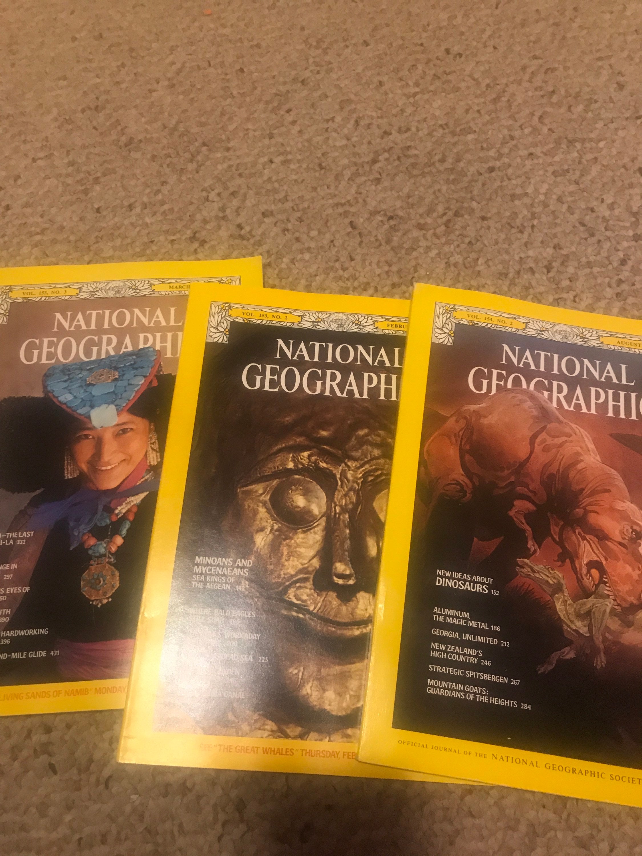 Set of 12 Vintage National Geographic Magazines. Full Year Etsy