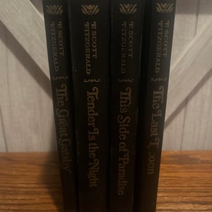 F. Scott Fitzgerald Scribners Set Book Lot of 4 Great Gatsby, Tender is the Night. This Side of Paradise, The Last Tycoon. Free shipping