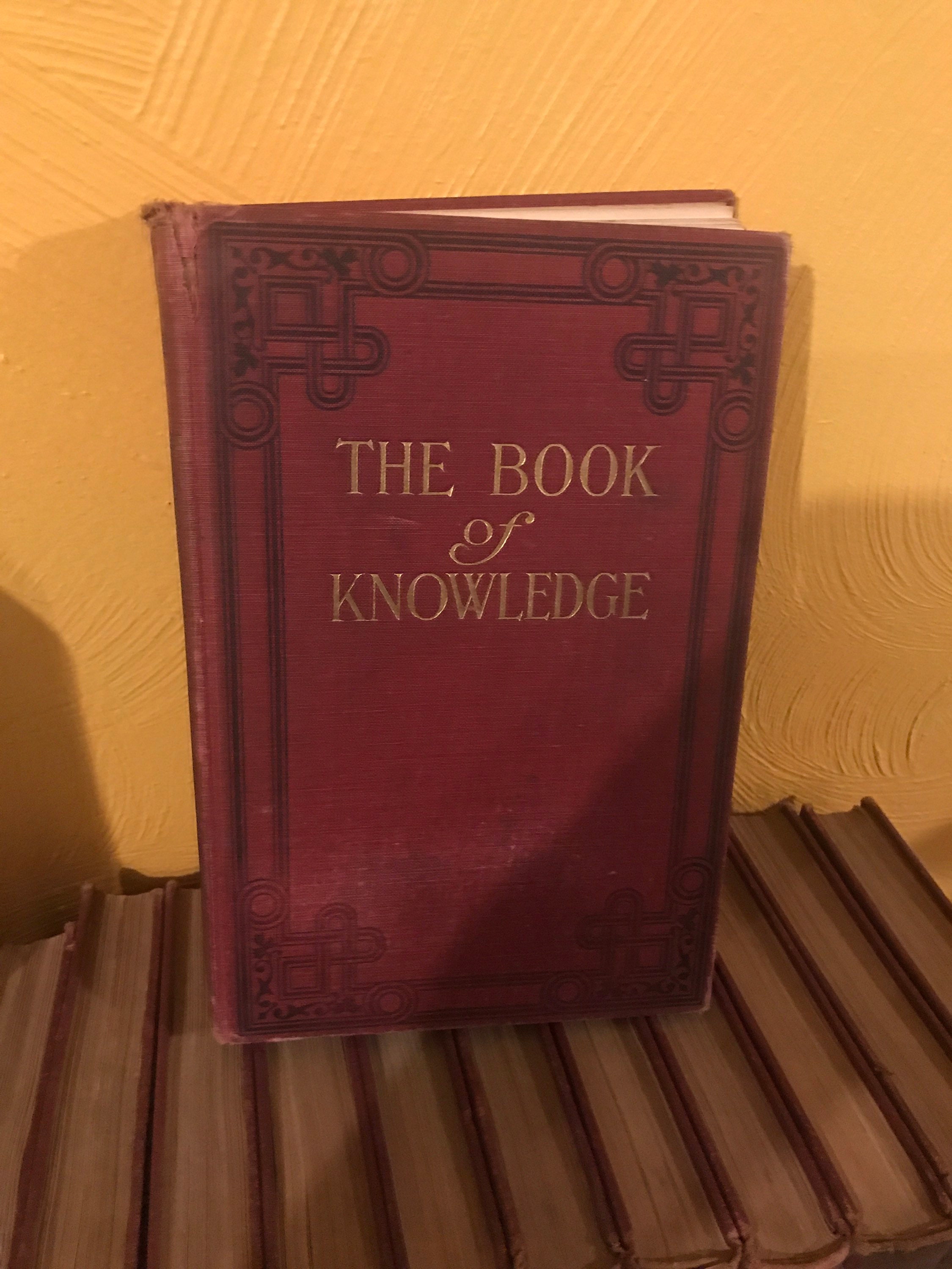 The Book of Knowledge. Childrens Encyclopedia. Grolier. 1919 Etsy