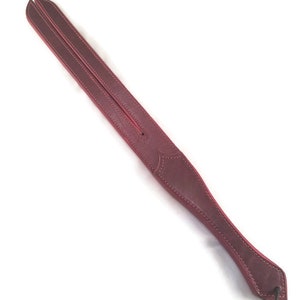 Spanking Paddle Leather BDSM Paddle Spanking Toy Heavy Tawse Prison Strap 2 Finger Tawse image 4