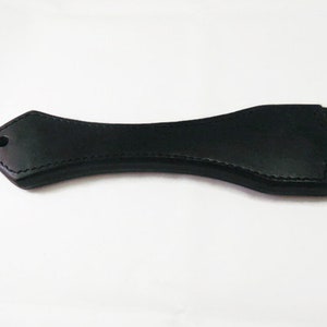 Spanking Paddle Leather BDSM Paddle Spanking Toy Heavy Tawse Prison Strap 2 Finger Tawse image 5